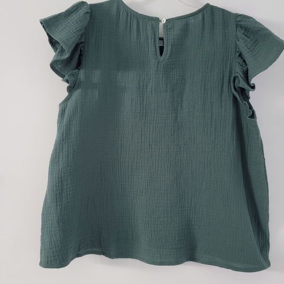 Listicle | Olive Green 2 Piece Peplum Top Short Set - Picture 5 of 12